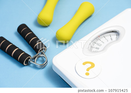 Diet image weight scale muscle training 107915425