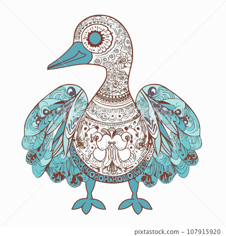 Dodo t-shirt design graphic, cute happy kawaii style, clear outline Dodo t-shirt design graphic, cute happy kawaii style, clear outline 107915920