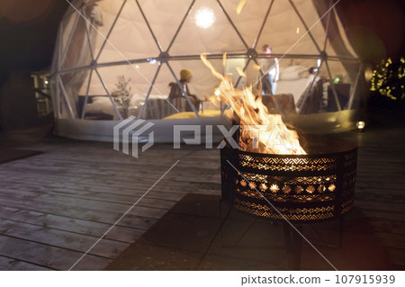Glamping facility image at night Glamping facility image at night 107915939