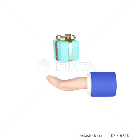 3DCG|商人的手和小禮盒準備一份特別的禮物 3DCG|商人的手和小禮盒準備一份特別的禮物 107916268
