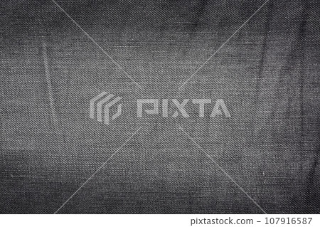 Texture of black washed denim 107916587