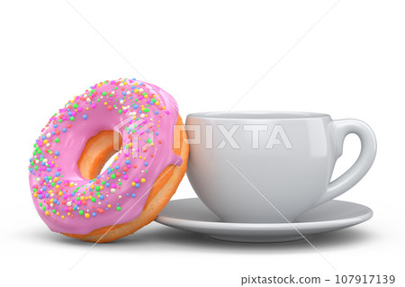 Ceramic coffee cup for cappuccino, americano, espresso, mocha, latte on white Ceramic coffee cup for cappuccino, americano, espresso, mocha, latte on white 107917139