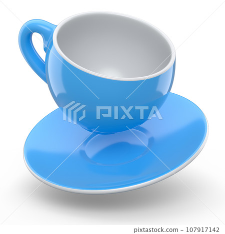 Ceramic coffee cup for cappuccino, americano, espresso, mocha, latte on white 107917142