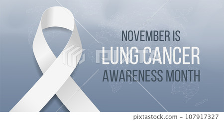 Lung cancer awareness month concept. Lung cancer awareness month concept. 107917327