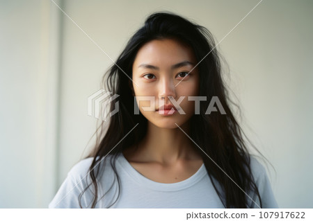 Portrait of a young Asian woman 107917622