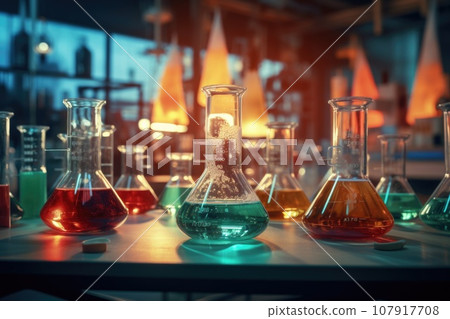 Laboratory equipment for various experiments Laboratory equipment for various experiments 107917708