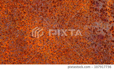 Rusted metal wall Rusted metal wall 107917736