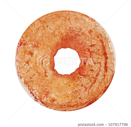 Plain donut hole donut illustration 107917796
