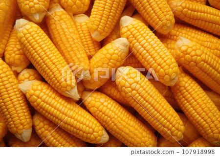 Background of ripe yellow corn Background of ripe yellow corn 107918998