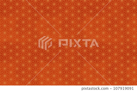 紅色手寫風格麻葉圖案 紅色手寫風格麻葉圖案 107919091