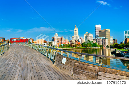 Skyline of Downtown Providence on the Providence river in Rhode Island, United States Skyline of Downtown Providence on the Providence river in Rhode Island, United States 107919270