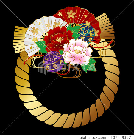 Luxury shimenawa icon 107919397