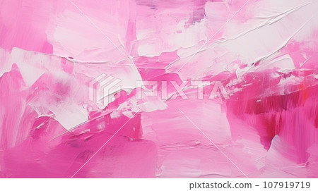Abstract art banner mixed with pink and white oil paint Abstract art banner mixed with pink and white oil paint 107919719