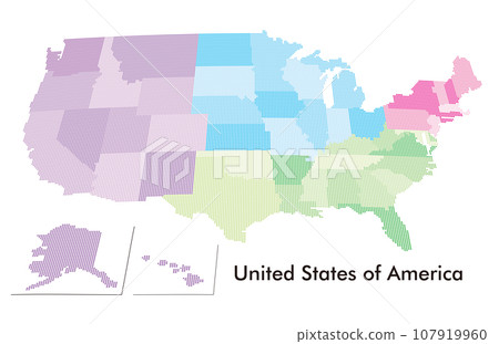 United States regional dot map 107919960
