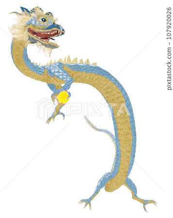 Realistic dragon illustration Realistic dragon illustration 107920026