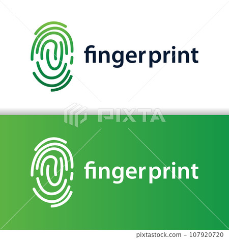 Premium Fingerprint Logo, Human Identity Design Simple Line Model Template Illustration Premium Fingerprint Logo, Human Identity Design Simple Line Model Template Illustration 107920720