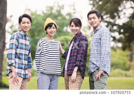 Young men and women's portraits Young men and women's portraits 107920755