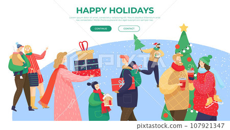 Happy new year. Vector illustration. Enjoyment is essence New Year celebration, creating memories to cherish May New Year bring you happiness and fulfillment in all your endeavors The invitation 107921347