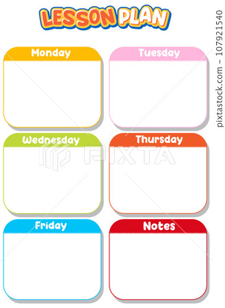 Printable Simple Lesson Plan Note Template 107921540