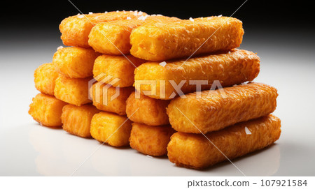 Home made corn dog fried sausage skewer with mustard Home made corn dog fried sausage skewer with mustard 107921584