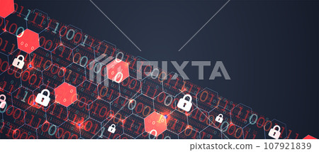 Secure digital space. Virtual confidential, programming protection. 107921839