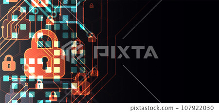 Data security Illustrates cyber data or information privacy idea. Color internet technology. Data security Illustrates cyber data or information privacy idea. Color internet technology. 107922030