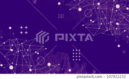 Square pattern. Wireframe background. Futuristic vector illustration. Square pattern. Wireframe background. Futuristic vector illustration. 107922232