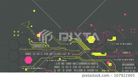 Abstract technology concept. Circuit board, high computer color background. Abstract technology concept. Circuit board, high computer color background. 107922805