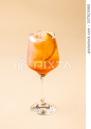 Alcoholic and non alcoholic cocktail concept on clear empty background Alcoholic and non alcoholic cocktail concept on clear empty background 107923060