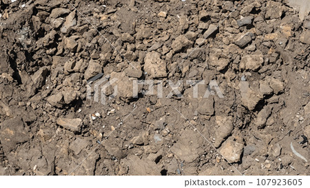 dug up ground dug up ground 107923605