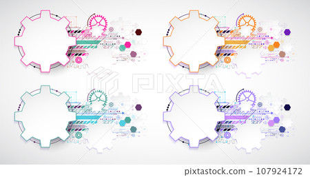 Abstract technology background. Cogwheels ART theme. Abstract technology background. Cogwheels ART theme. 107924172