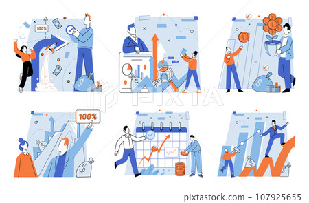 Partnership offer. Vector illustration. Contracts solidify terms and conditions partnership Concepts shape direction and goals partnership Cooperation is vital for maintaining successful partnership 107925655