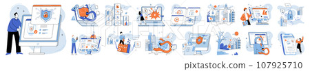 Information privacy. Vector illustration. Information privacy is metaphorical key unlocks protection and safety personal data Safeguarding access to sensitive information is crucial for maintaining Information privacy. Vector illustration. Information privacy is metaphorical key unlocks protection and safety personal data Safeguarding access to sensitive information is crucial for maintaining 107925710