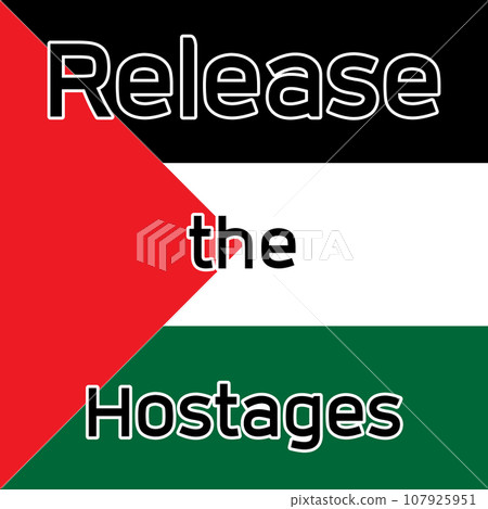 Release the Hostages Concept. vector illustration Release the Hostages Concept. vector illustration 107925951
