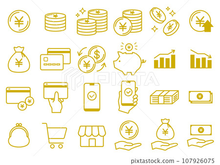 錢圖標集 107926075