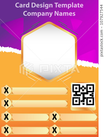 Modern id card Company employee business professional template - vector illustration. Modern id card Company employee business professional template - vector illustration. 107927544