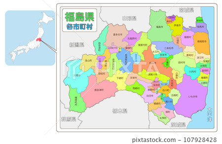 Location of Fukushima Prefecture 107928428