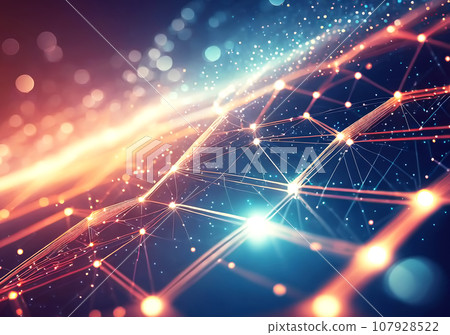 Abstract and colorful rays [AI generated image] 107928522