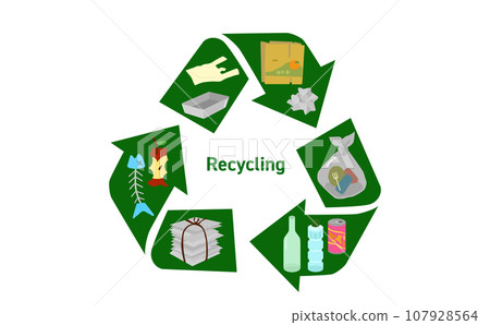 Recycling illustration Recycling illustration 107928564