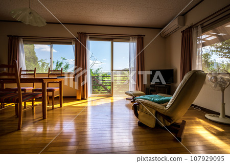 Fashionable living room 107929095