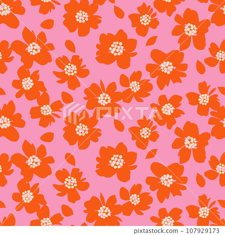 Hand drawn flowers, seamless patterns with floral for fabric, textiles, clothing, wrapping paper, cover, banner, interior decor, abstract backgrounds. vector illustration. Hand drawn flowers, seamless patterns with floral for fabric, textiles, clothing, wrapping paper, cover, banner, interior decor, abstract backgrounds. vector illustration. 107929173