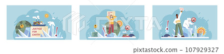 Climate change. Save the planet. Global warming. Environmental protection efforts are instrumental in countering global warming Climate change calls for immediate action to ensure sustainable 107929327