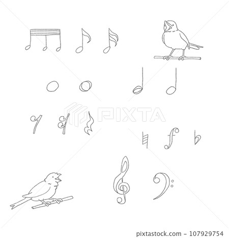Birds and notes Birds and notes 107929754