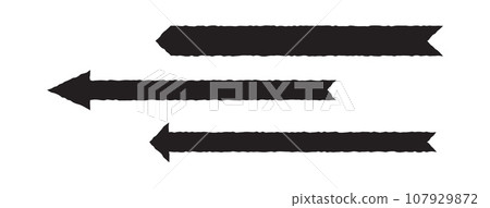 Straight long arrow. Black roughen straight long arrows vector isolated illustration Straight long arrow. Black roughen straight long arrows vector isolated illustration 107929872
