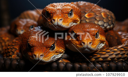 Snake head close up 107929910