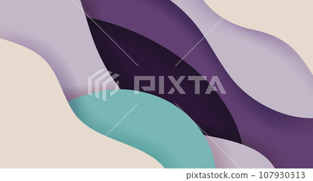 柔和粉彩色波浪抽象背景 107930313