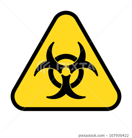Biohazard icon triangle 107930422