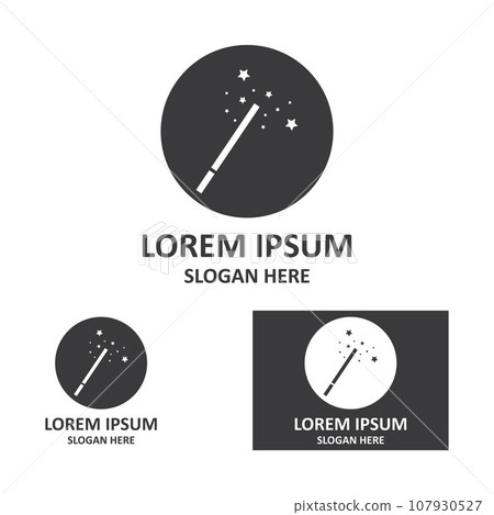 magic wand icon logo vector illustration design template magic wand icon logo vector illustration design template 107930527