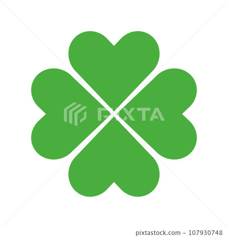 Four leaf clover symbol. Good luck. vector. Four leaf clover symbol. Good luck. vector. 107930748