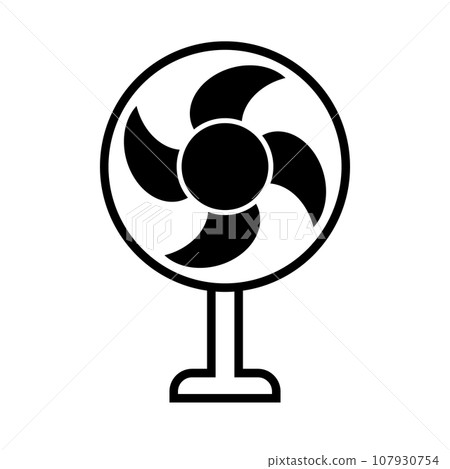 Electric fan icon. Home appliances. vector. 107930754